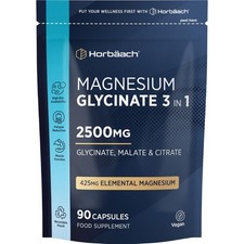 Magnesium Glycinate 3 in 1 Complex 2500mg Supplements as Bisglycinate Citrate & 1.36 per thousand milligrams