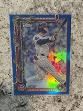 2025 Topps Chrome Holiday - Blue Refractor Pe...