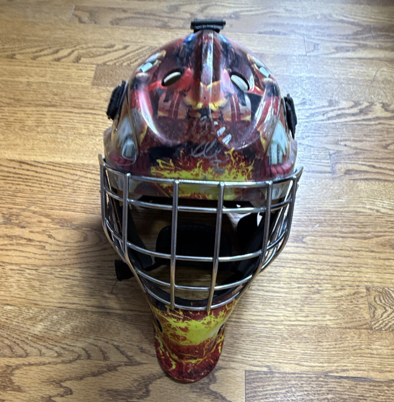 Signed Corey Crawford Bauer Goalie Mask w/ Cage Star Wars themed FM1604-7L