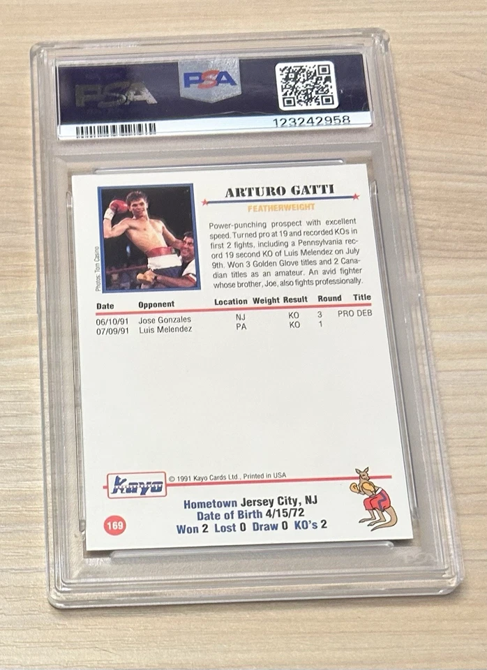 2011 Topps Allen/Ginter's Micky Ward Auto + 1991 Kayo Arturo Gatti (RC) - Image 4 of 4