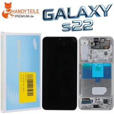 Genuine Samsung Galaxy S22 S901B AMOLED Display Touch Screen Beige White Sky ...