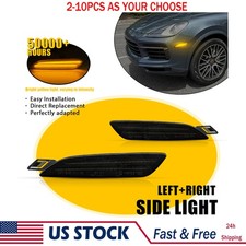 Front Amber Led Side Marker Lights For Porsche Cayenne 2015 16 17 18-2019 2-10x