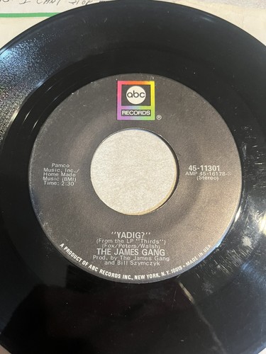 The James Gang "Walk Away" 45 on ABC Records...70s Classic Rock HIT in VG+ - Picture 2 of 2