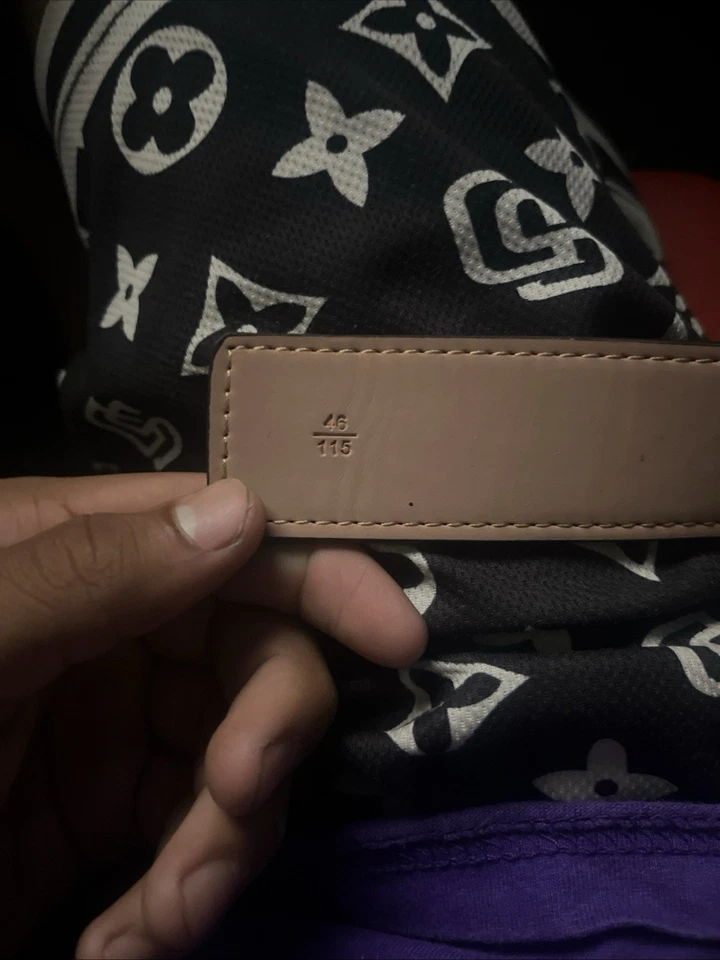 Cinturón de cuero marrón con monograma Louis Vuitton para hombre - talla 42 1055 mm (usado) Foto 4 de 4