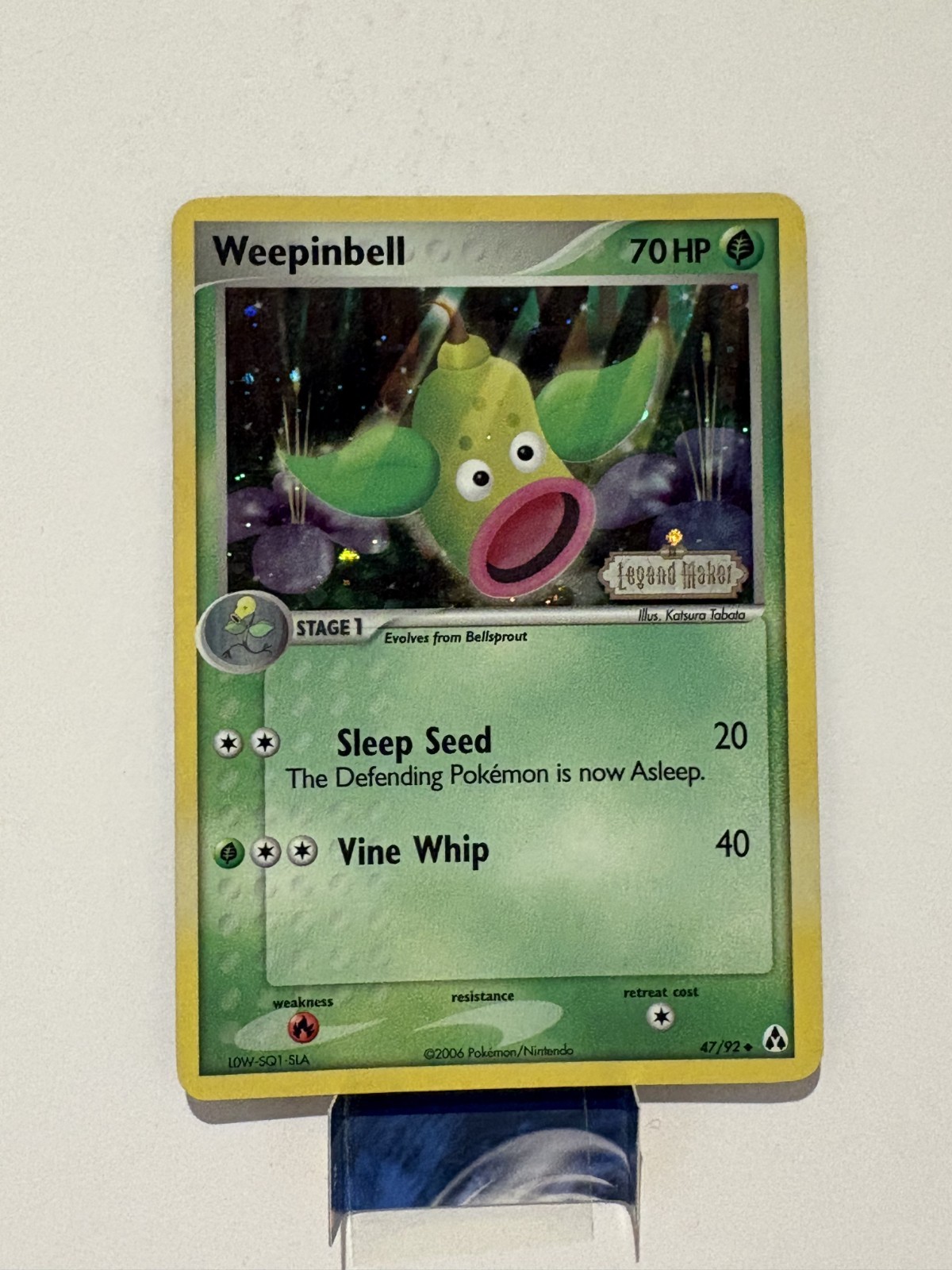 Weepinbell Reverse Holo 47/92 Ex Legend Maker Pokemon Card NM