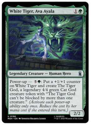 White Tiger, Ava Ayala - 0196 - Marvel Super Heroes MSH - MTG NM/M