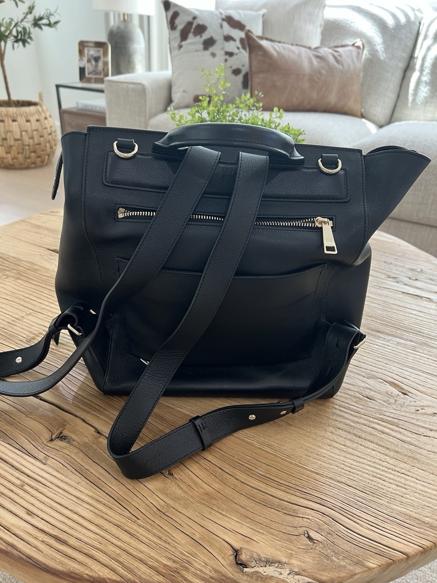 Mina Baie Harper Midi Backpack Diaper Bag — Black Full  display picture 1