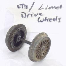VTG / O27 / LIONEL / LOCOMOTIVE / GEARED DRIVE WHEELS  AXLE / CHASSIS PARTS