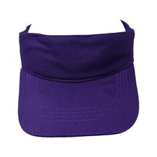 Unbranded Strapback Visor Hat Purple One Size Solid Adjustable Blank