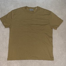 ESSENTIALS Fear of God Men's M Tan Logo Short Sleeve Crew Neck T-Shirt