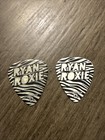 Alice Cooper Ryan Roxie Tour Guitar Pick Zebra Striped & Glow In The Dark Pick — photo 1