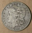 $1 1893 Morgan Silver Dollar Fine Semi-Key Date Philadelphia Mint * AvenueCoin