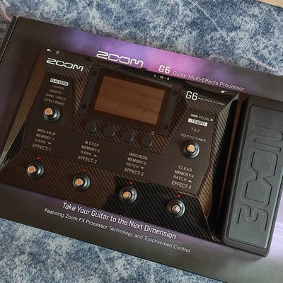 ZOOM G6 Gitarre Multi-Effekt Prozessor Pedal Verstärker Modellierung mit Koff...