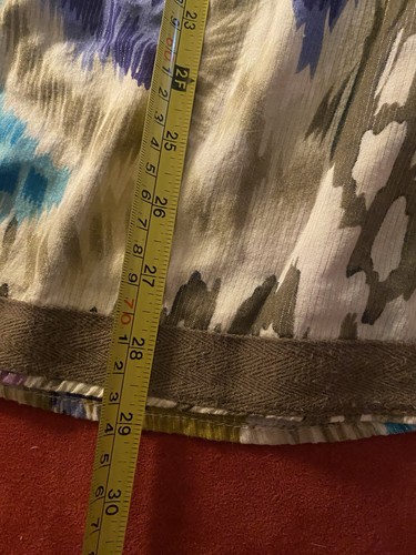 Unique Spectrum Womens 1X (large/med)Blouse Abstract Colorful Blue Lilac Purple - Picture 15 of 15