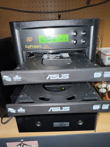Copystars 1-1 CD DVD Copier Super Multi Burner Duplication Tower - Tested Works - Afbeelding 3 van 11