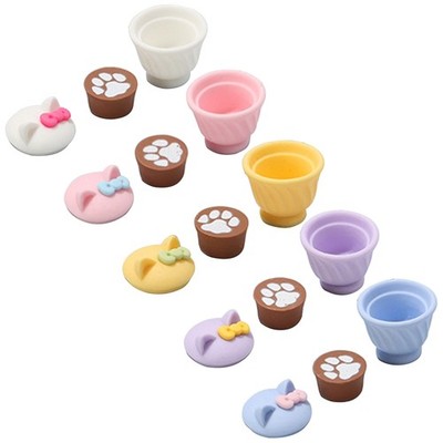 3Pieces Simulation Kitchen for Play Mug Ware Model Toddler Educational Fake