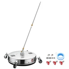 Xcceries 16.5" Stainless Steel Surface Cleaner Attachment Pressure Washer Wheel