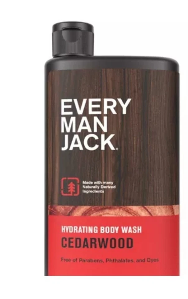 Every Man Jack 2 Pack Cedarwood Hydrating Men's  Body Wash, 28.8fl Oz - Image 2 of 3