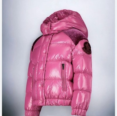 Moncler Chouette Kinder Daunenjacke in Fuchsia in der Größe 10 Jahre Neuwertig!