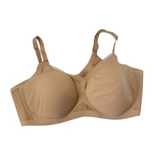 Honeylove CrossOver Bra Sand Nude Beige Wireless Comfort Womens XL 38D 38DD