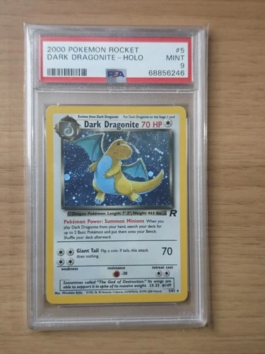 Pokemon Dark dragonite HOLO team Rocket eng 5/82 PSA 9 Mint Vintage Wotc Card