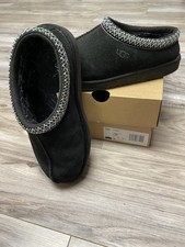 UGG Tasman Slippers Youth Size 3 Black Used Condition Unisex In box