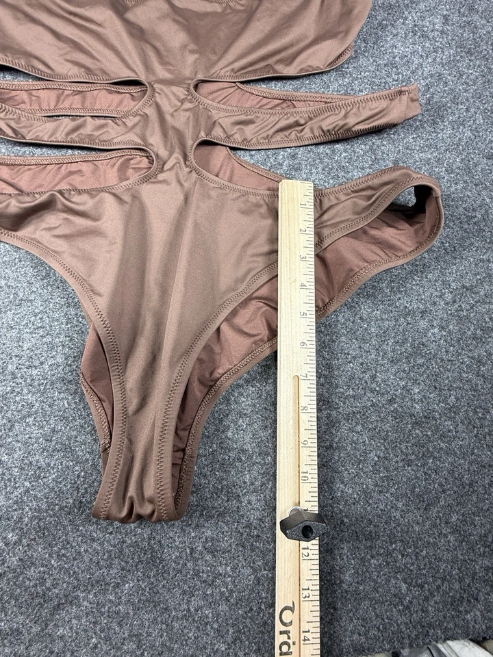 Traje de baño monokini para mujer SKIMS Plus cacao 2X Foto 3 de 4