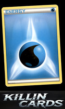 Water Energy 107/114 Pokemon Common Black and White Card LP