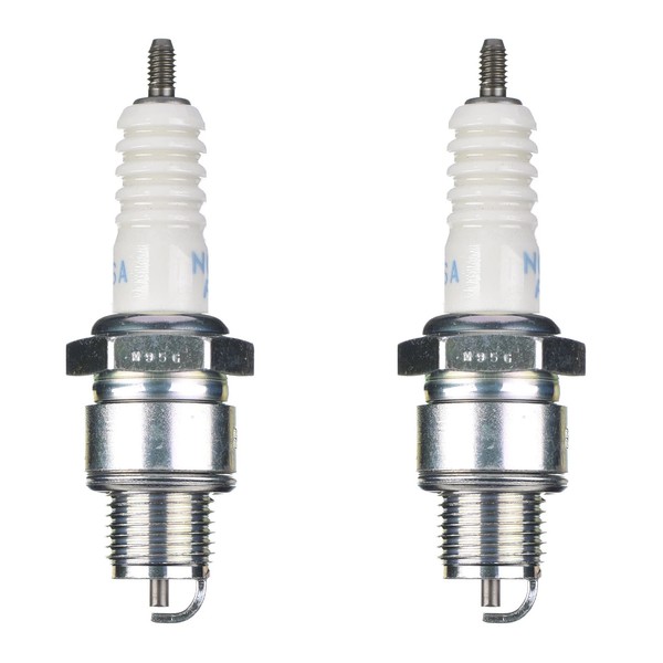 NGK ZüNdkerze BR8HSA 5539 2Er Set (FüR: Kymco Yager 50 2T SH10 - 2 Takt 00-03 )-image