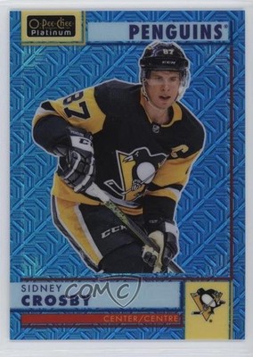 2022-23 O-Pee-Chee Platinum Retro Blue Traxx 182/199 Sidney Crosby #R-39 1t51