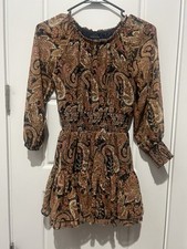Gorgeous Sanctuary Paisley Print dress girls Size 7-8