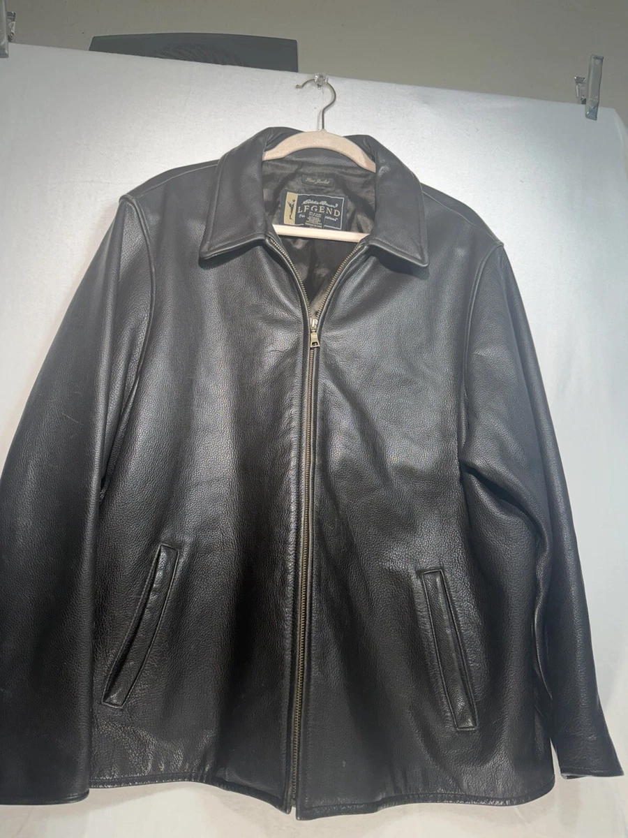 ジャケット・アウター 90s Eddie Bauer LEGEND ALL PORPOSE BLACK 25+ Eddie Bauer Leather Outer Shell Black Coats, Jackets & Vests