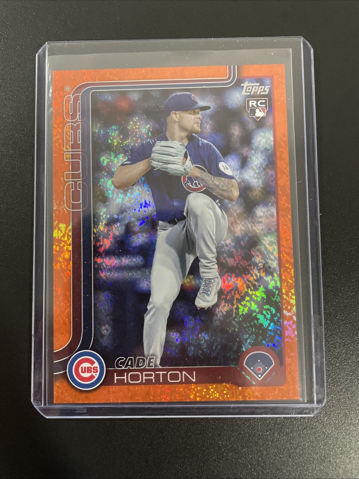 Cade Horton 2025 Topps Update Orange Holo Foil Rookie Card. #US140 Cubs /25