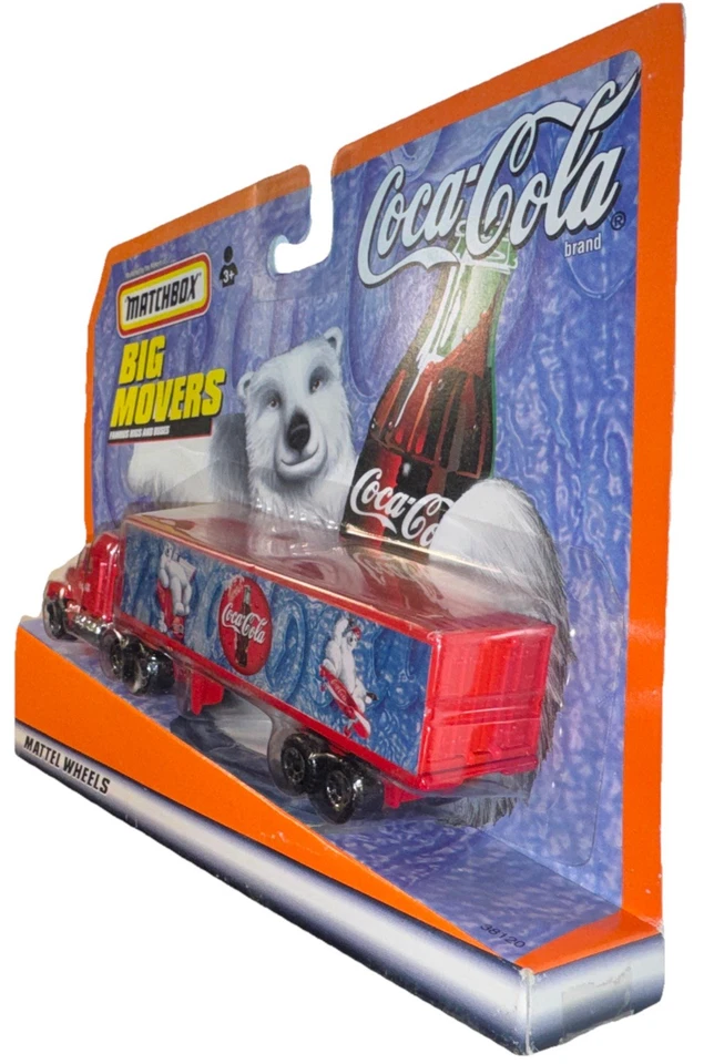 Semirremolque y remolque Matchbox Mack CH 600 Coca Cola Big Rig Movers plataformas famosas Foto 4 de 4