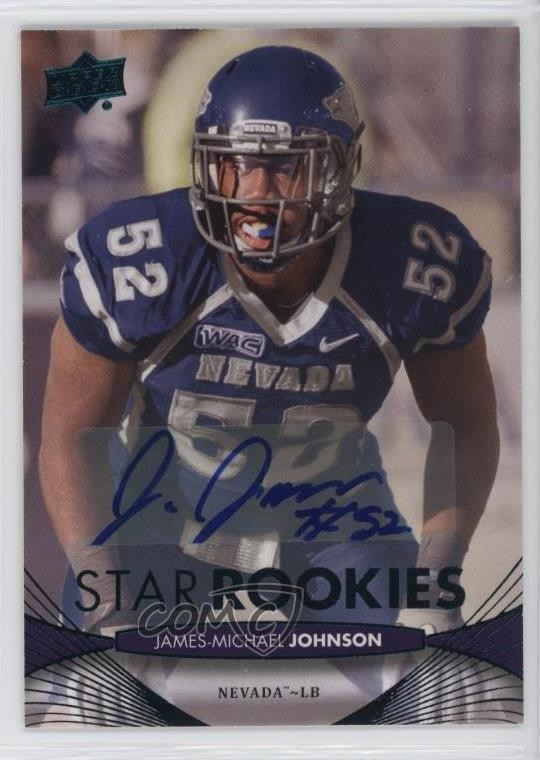 2012 Upper Deck Star Rookies James-Michael Johnson #130 Rookie Auto RC 0gx4