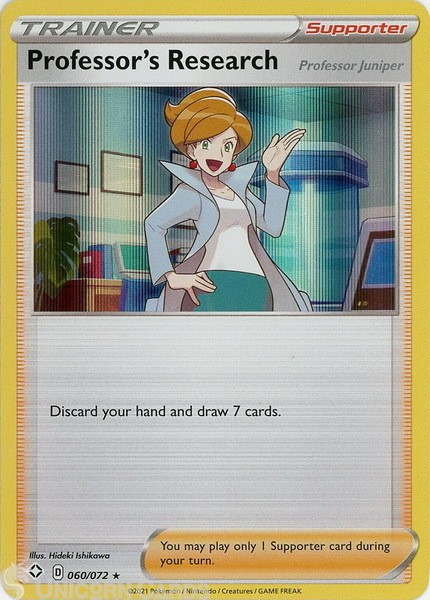 Professor's Research Professor Juniper 060/072 Holofoil Mint Pokemon Card