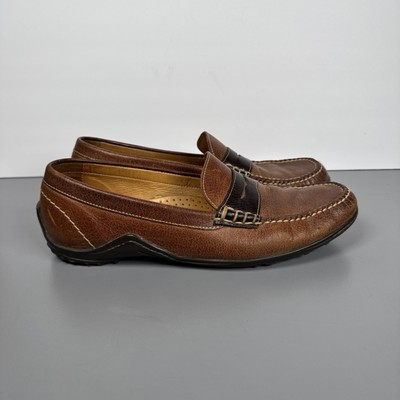MARTIN DINGMAN Countrywear Leather Penny Loafers VIBRAM Brown 532215M Sz 10M