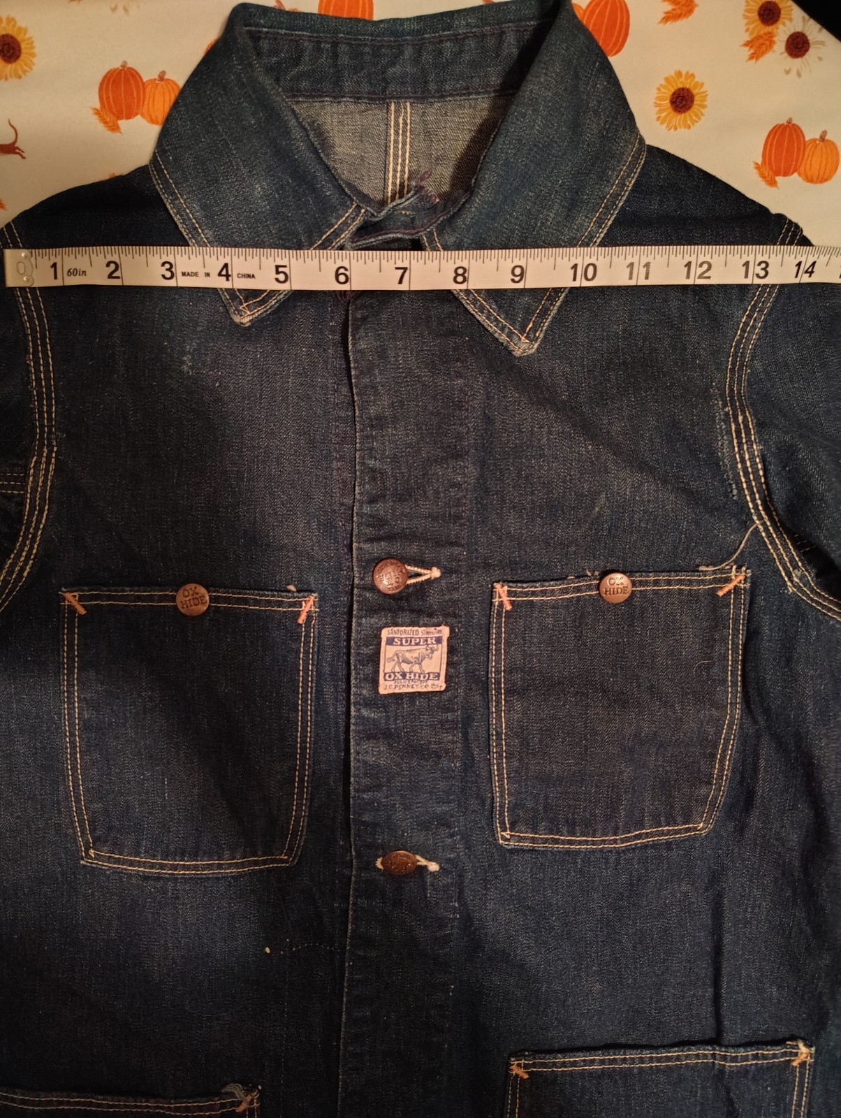 RAREVINTAGE J.C.P SUPER OX HIDE DENIM CHORE COAT … - image 10