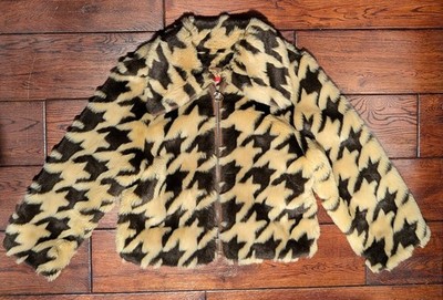 VTG Marc Ecko Industrial Women's Faux Fur & Leather Coat Made in Korea Size L