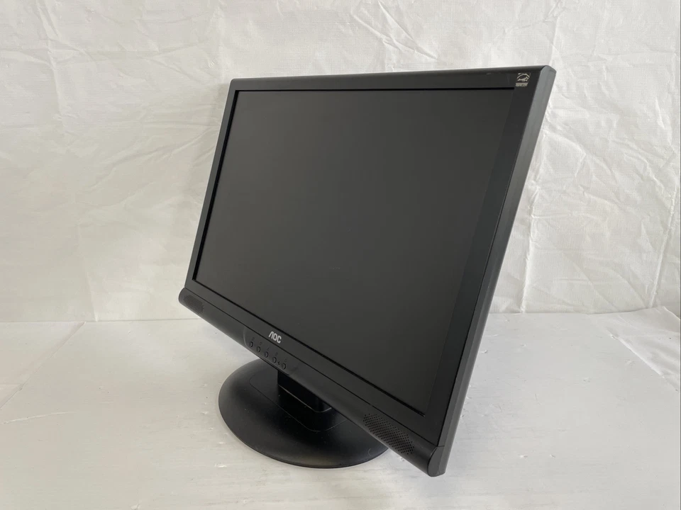 AOC LCD MONITOR 221LVWk 1680 x 1050 VGA D-Sub LCD Monitor + Cables Great - Image 3 of 4