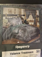 4 NEW Vintage JCP Regency Valance Window Treatment 50. Set Of 4 Multicolor