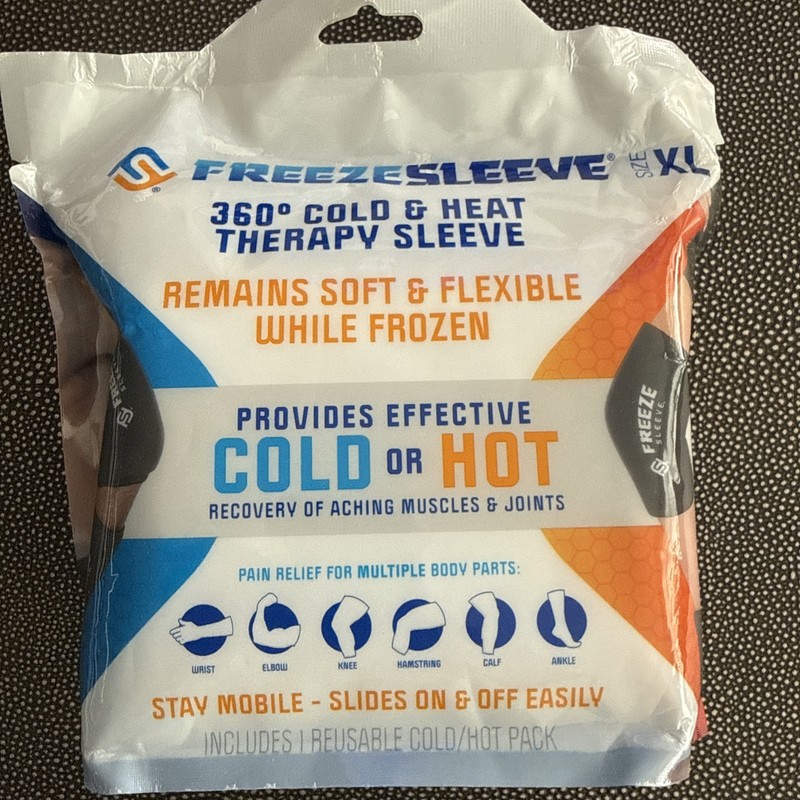 Freeze Sleeve Size XL - 360 degree Cold & Heat Therapy, Pain Relief & Recovery
