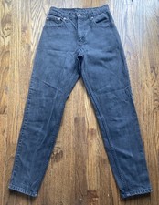 VTG 90s Levi's 550 Jeans Women 5 Medium (26x30) Black USA Made Relaxed Tapered
