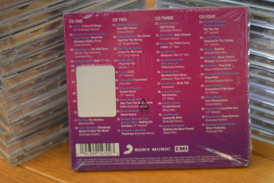 Now That's What I Call 12" 80s Extended CD Box Set New Sealed 4 Discs Pop Rock Foto 2 de 2