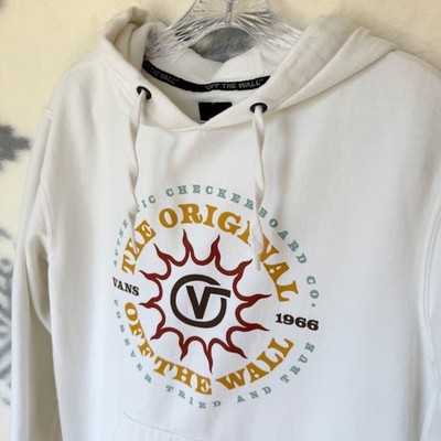 Vans Original Off The Wall Graphic Hoodie White Men's Small