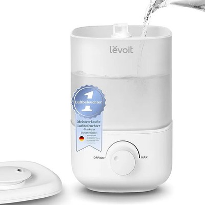 Levoit Luftbefeuchter Schlafzimmer, 23dB Humidifier Auto Shut-off 2,5 L Weiß