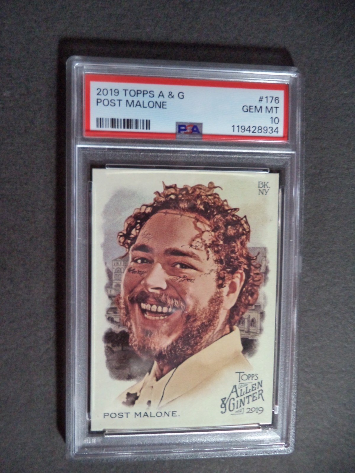 Post Malone 2019 Topps Allen & Ginter PSA 10 Musician Freshly Graded