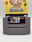 Super Buster Bros Super Nintendo SNES Authentic Cart W/Plastic Case Tested