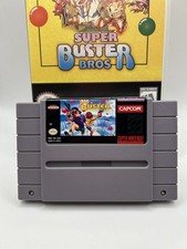 Super Buster Bros Super Nintendo SNES Authentic Cart W/Plastic Case Tested