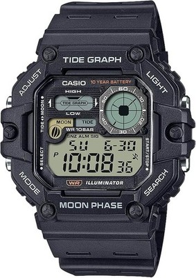 Casio WS-1700H-1AJF Angeluhr Tide Moon Data 100M 10Y Batterie